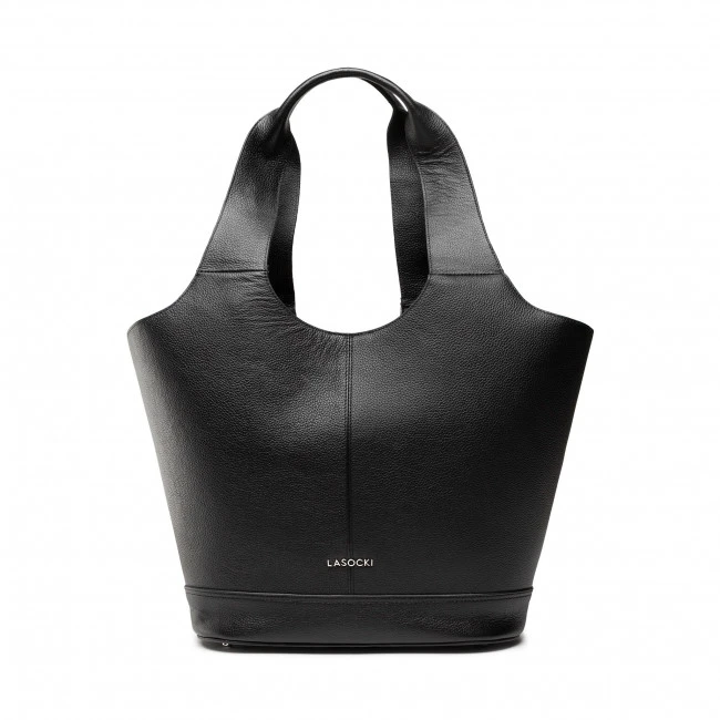 Canvas Totes & Shoppers Handbag LASOCKI - MLS-K-021-10-01 Black Black