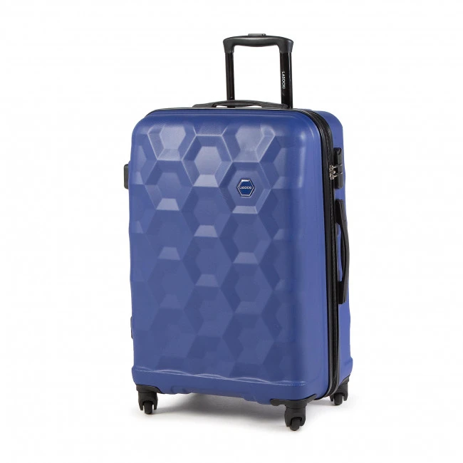 Suitcases Medium Trolley LASOCKI - BLW-A-102-90-08 Cobalt Blue Navy Blue