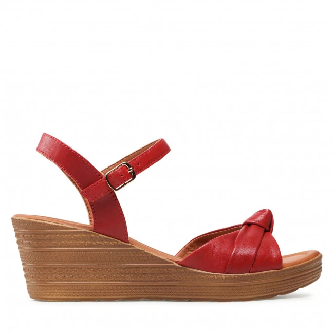 Wedges Sandals LASOCKI - EST-313-01 Red Red - Image 2