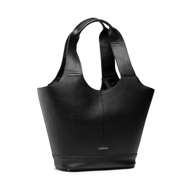 Canvas Totes & Shoppers Handbag LASOCKI - MLS-K-021-10-01 Black Black - Image 2