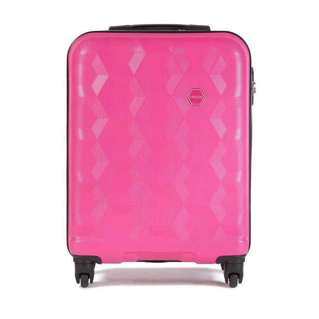 Suitcases Small Trolley LASOCKI - BLW-A-101-36-08 Pink 1 Pink - Image 2