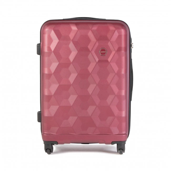 Suitcases Medium Trolley LASOCKI - BLW-A-102-35-08 Maroon Dark Red - Image 5