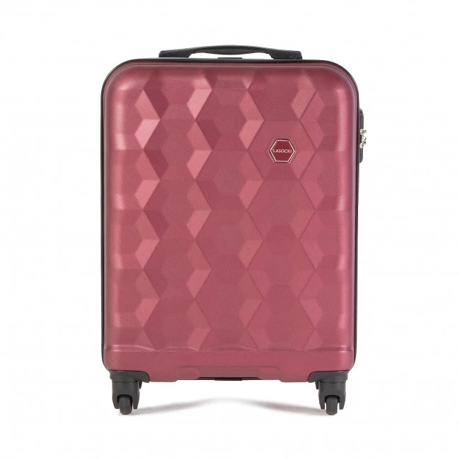 Suitcases Small Trolley LASOCKI - BLW-A-101-35-08 Burgundy Dark Red - Image 2