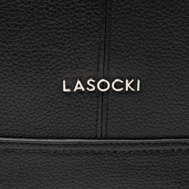 Canvas Totes & Shoppers Handbag LASOCKI - MLS-K-021-10-01 Black Black - Image 3
