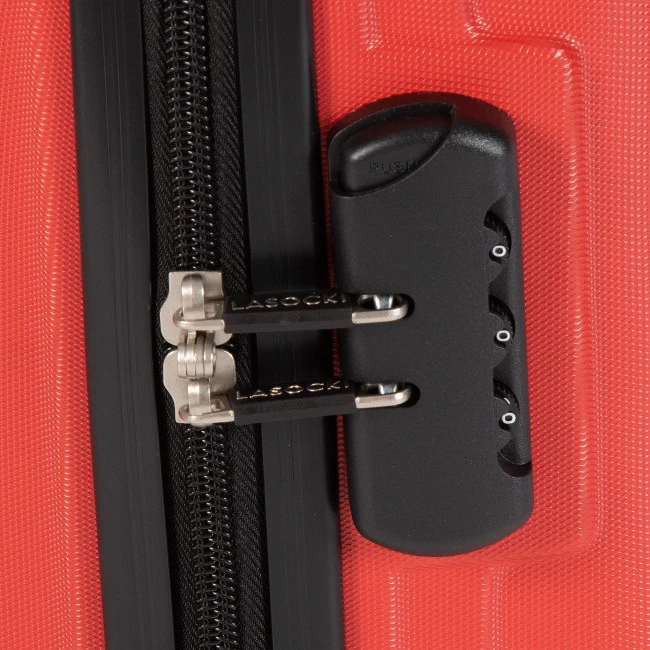 Suitcases Small Trolley LASOCKI - BLW-A-101-30-08 Red Red - Image 3