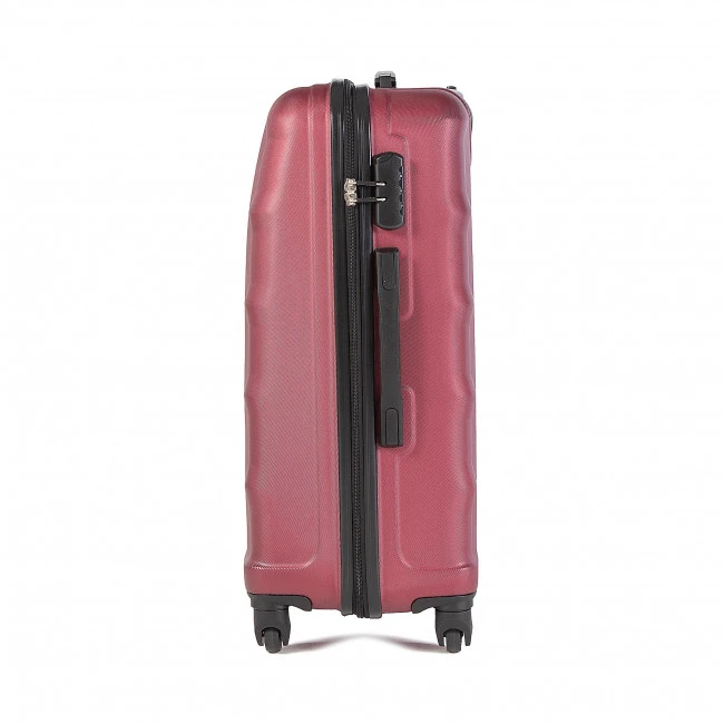 Suitcases Medium Trolley LASOCKI - BLW-A-102-35-08 Maroon Dark Red - Image 3