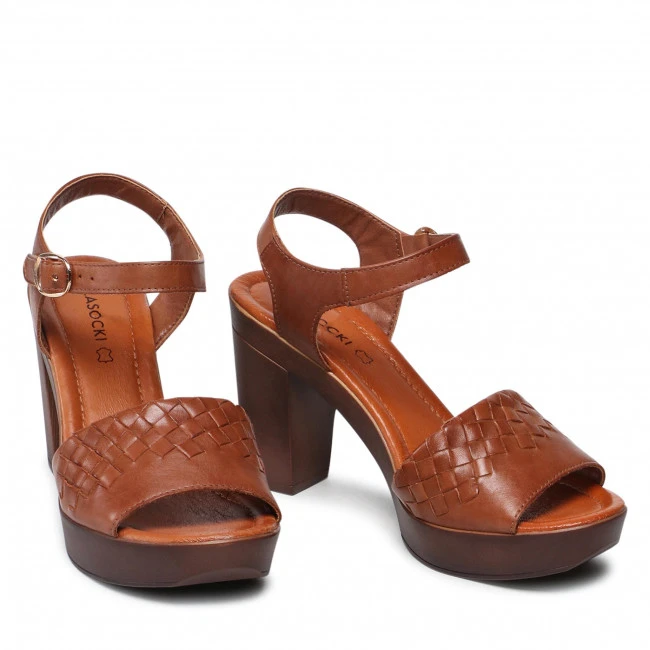 Casual Sandals Sandały LASOCKI - EST-2025-09 Camel Brown - Image 5