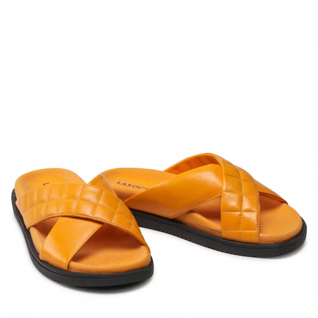 Casual Mules Slides LASOCKI - WI16-SARDYNIA-01A Yellow Yellow - Image 5