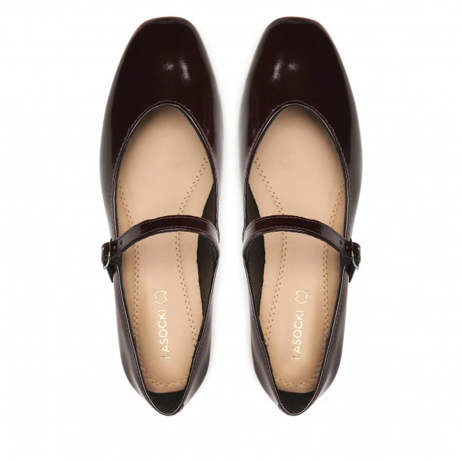 Flats Shoes LASOCKI - RST-ROMI-18 Maroon Dark Red - Image 5