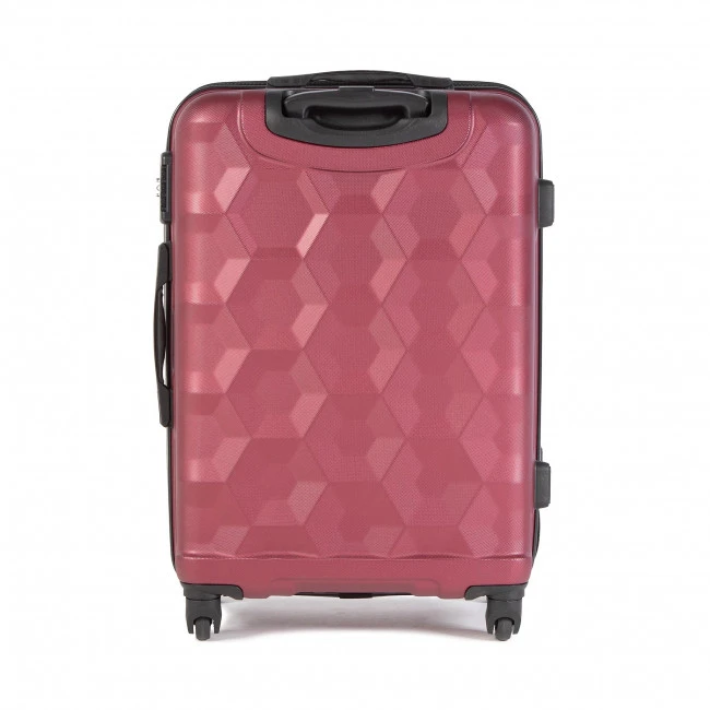 Suitcases Medium Trolley LASOCKI - BLW-A-102-35-08 Maroon Dark Red - Image 2