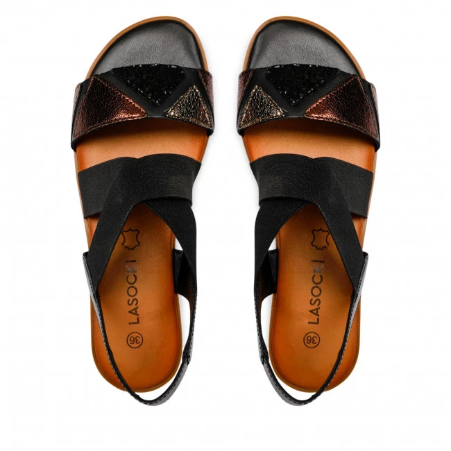 Casual Sandals Sandals LASOCKI - WI16-DOROTHY-04 Black Black - Image 6