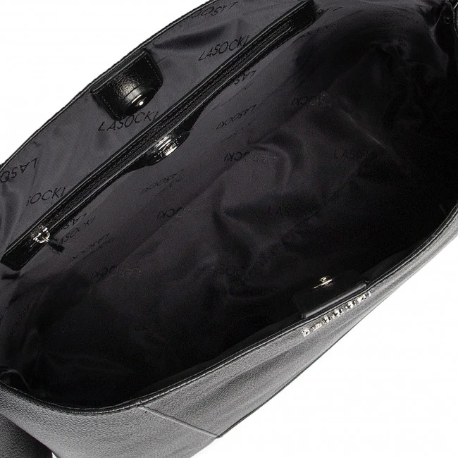 Canvas Totes & Shoppers Handbag LASOCKI - MLT-K-023-10-01 Black Black - Image 6