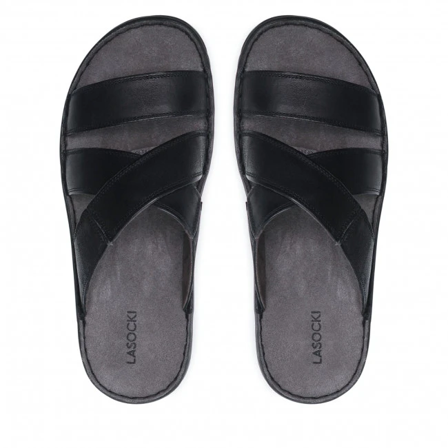 Clogs And Mules Slides LASOCKI - MI07-B156-A982-05 Black Black - Image 6