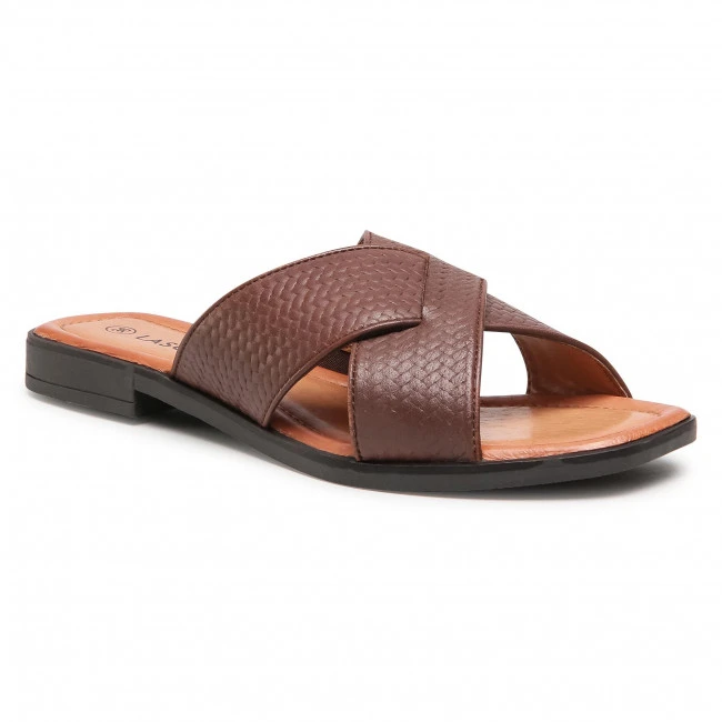 Casual Mules Slides LASOCKI - WI16-MENA-02 Brown Brown