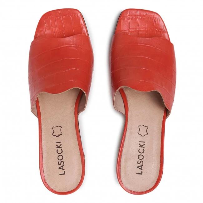 Casual Mules Slides LASOCKI - S681 Red Red - Image 6
