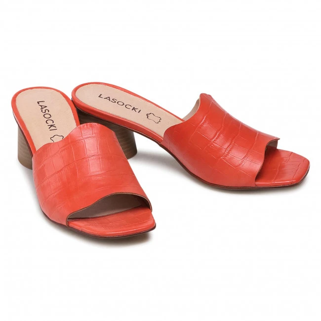 Casual Mules Slides LASOCKI - S681 Red Red - Image 5