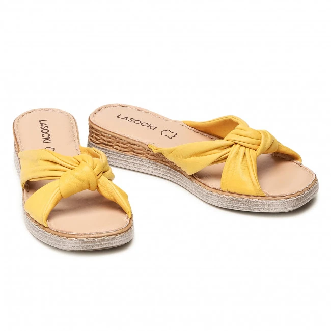 Casual Mules Slides LASOCKI - S425 Yellow Yellow - Image 5