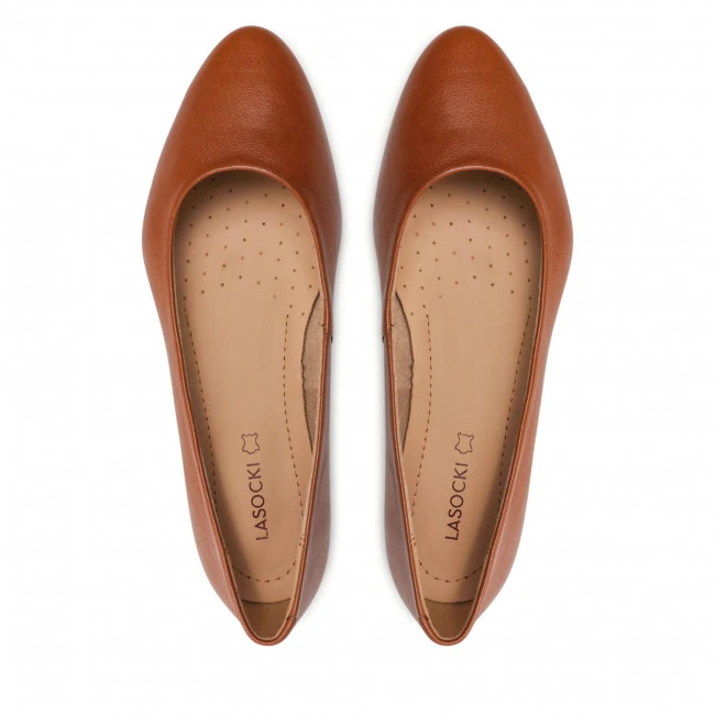 Ballerina Shoes Flats LASOCKI - RST-KAJA-01 Camel 1 Brown - Image 6