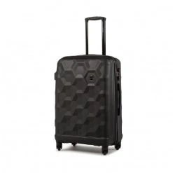Suitcases Medium Trolley LASOCKI - BLW-A-102-10-07 Black Black