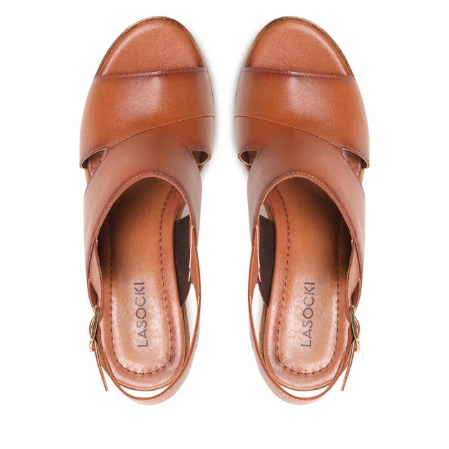 Casual Sandals Sandals LASOCKI - WI23-283-08 Camel Brown - Image 6