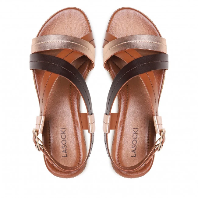 Casual Sandals Sandals LASOCKI - WI23-2276-07 Camel Brown - Image 6