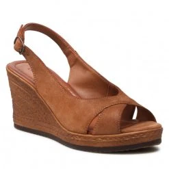 Wedges Sandals LASOCKI - WI23-283-04 Camel Brown