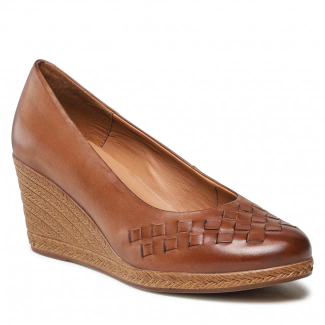 Wedge-heeled Shoes Shoes LASOCKI - WI23-2282-07 Camel Brown