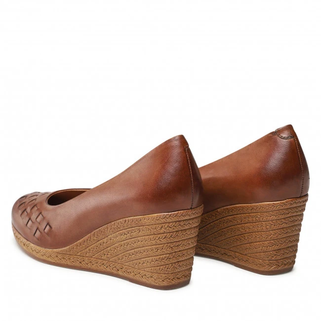 Wedge-heeled Shoes Shoes LASOCKI - WI23-2282-07 Camel Brown - Image 3